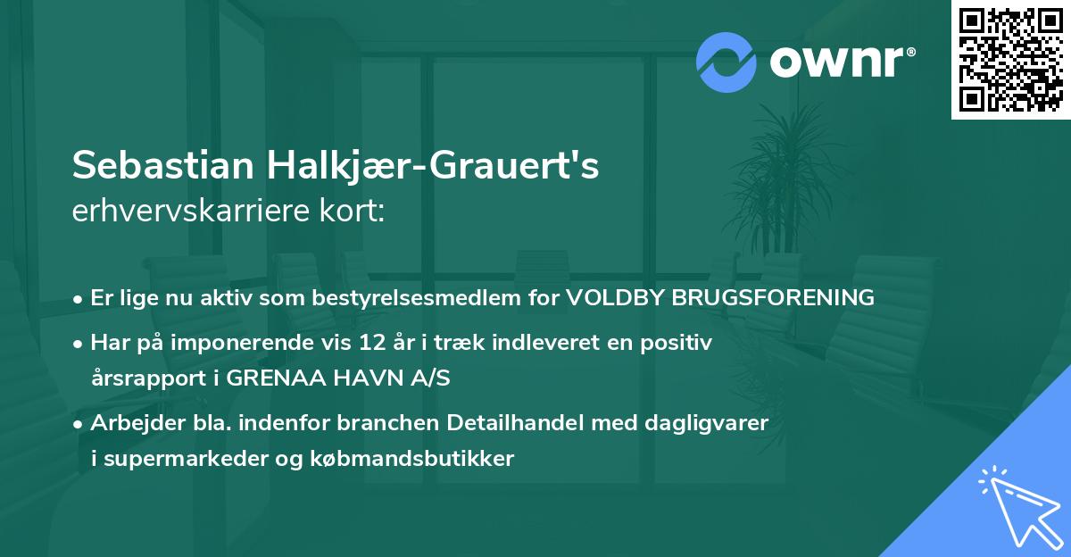 Sebastian Halkjær-Grauert's erhvervskarriere kort