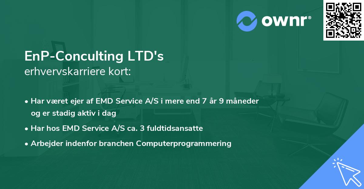 EnP-Conculting LTD's erhvervskarriere kort