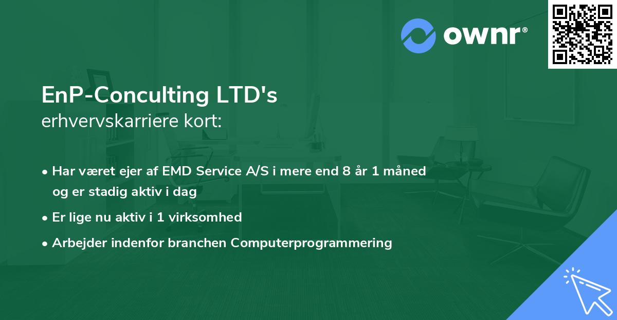 EnP-Conculting LTD's erhvervskarriere kort