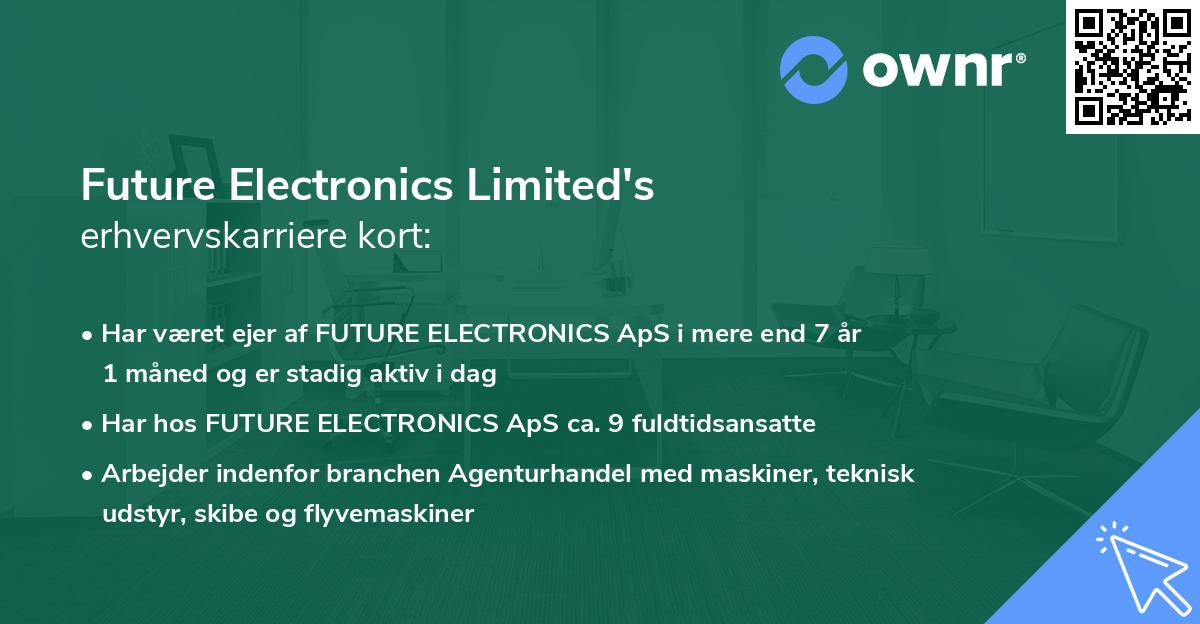 Future Electronics Limited's erhvervskarriere kort