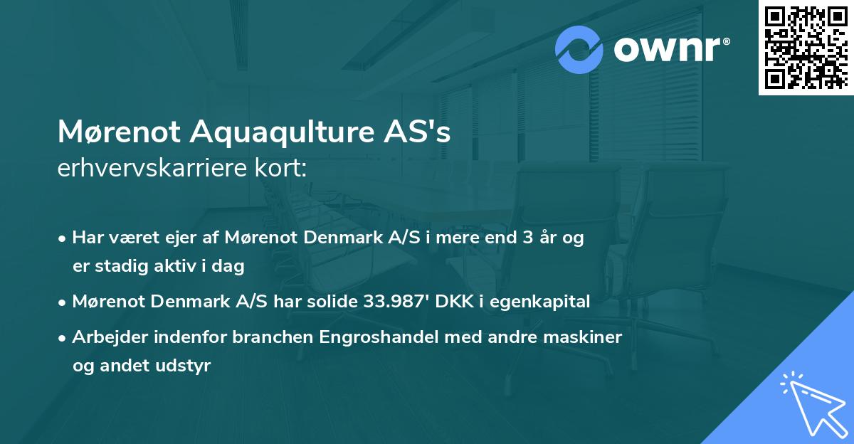 Mørenot Aquaqulture AS's erhvervskarriere kort