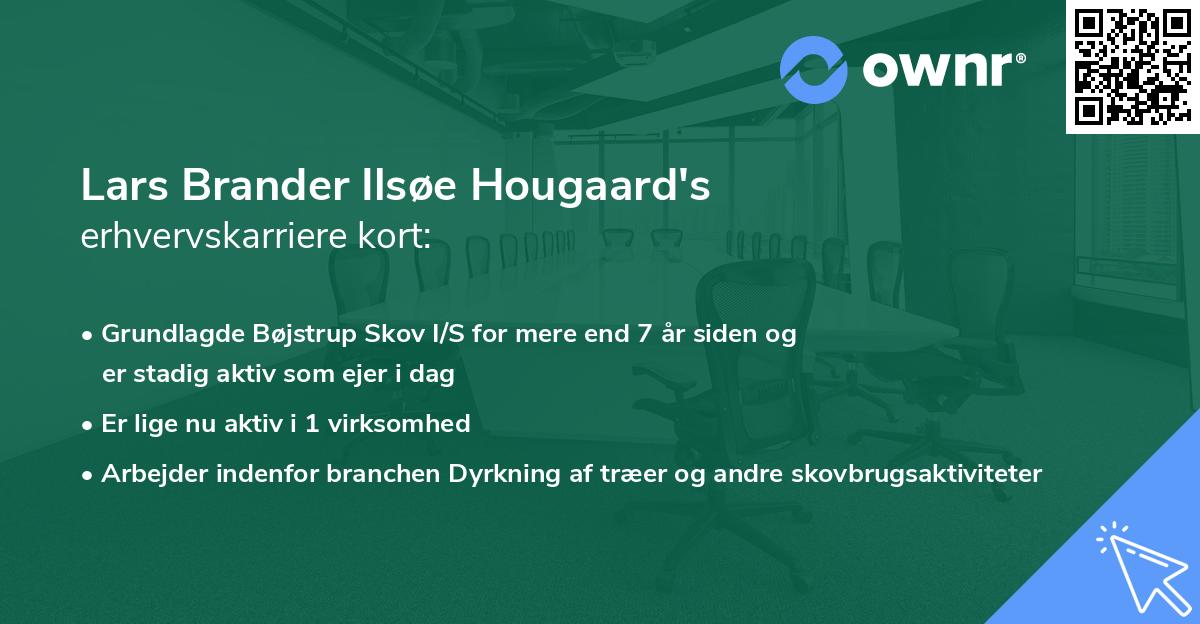 Lars Brander Ilsøe Hougaard's erhvervskarriere kort