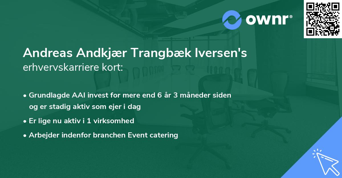 Andreas Andkjær Trangbæk Iversen's erhvervskarriere kort