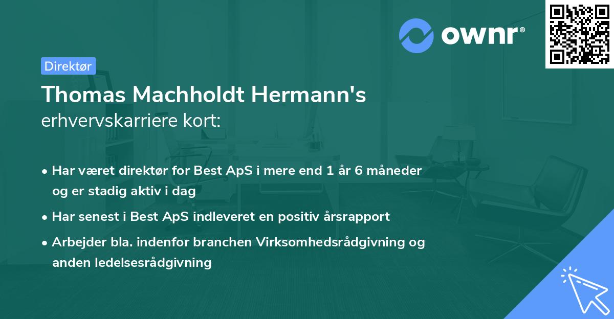 Thomas Machholdt Hermann's erhvervskarriere kort