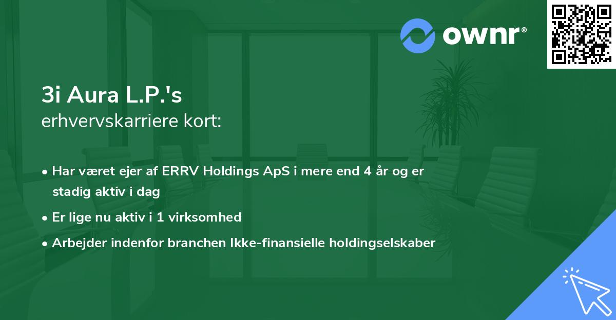 3i Aura L.P.'s erhvervskarriere kort