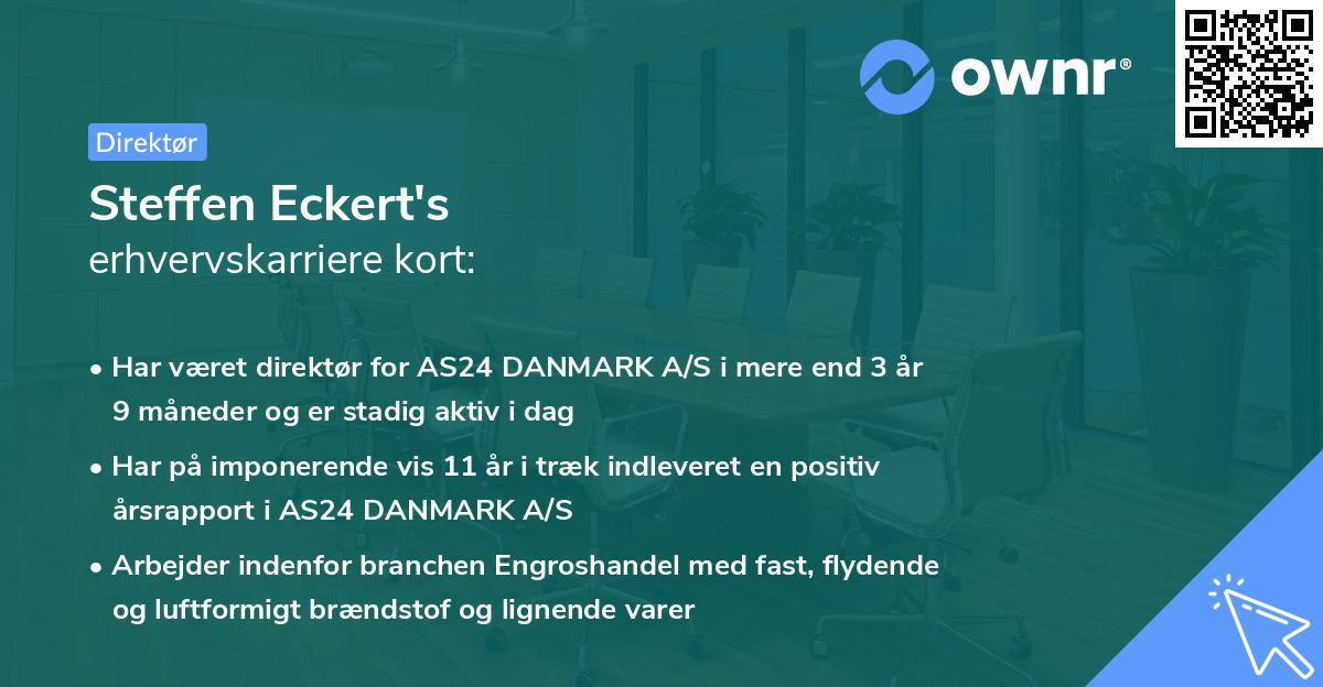 Steffen Eckert's erhvervskarriere kort