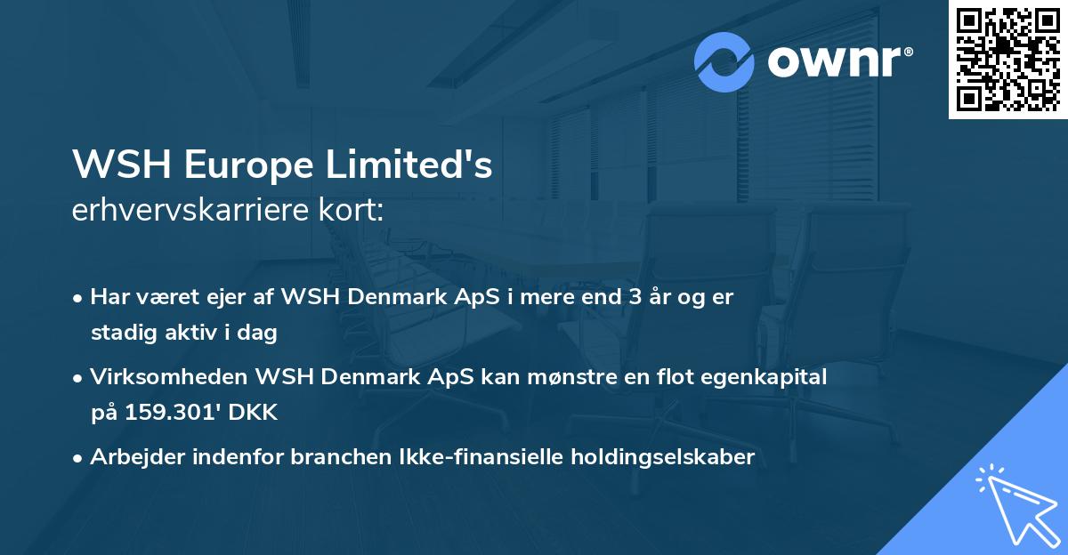 WSH Europe Limited's erhvervskarriere kort