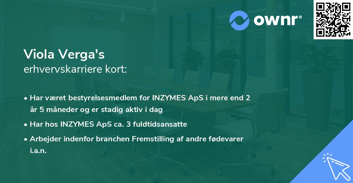 Viola Verga's erhvervskarriere kort