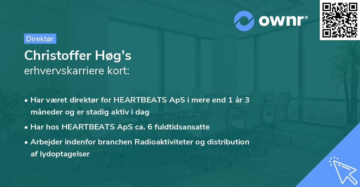 Christoffer Høg's erhvervskarriere kort