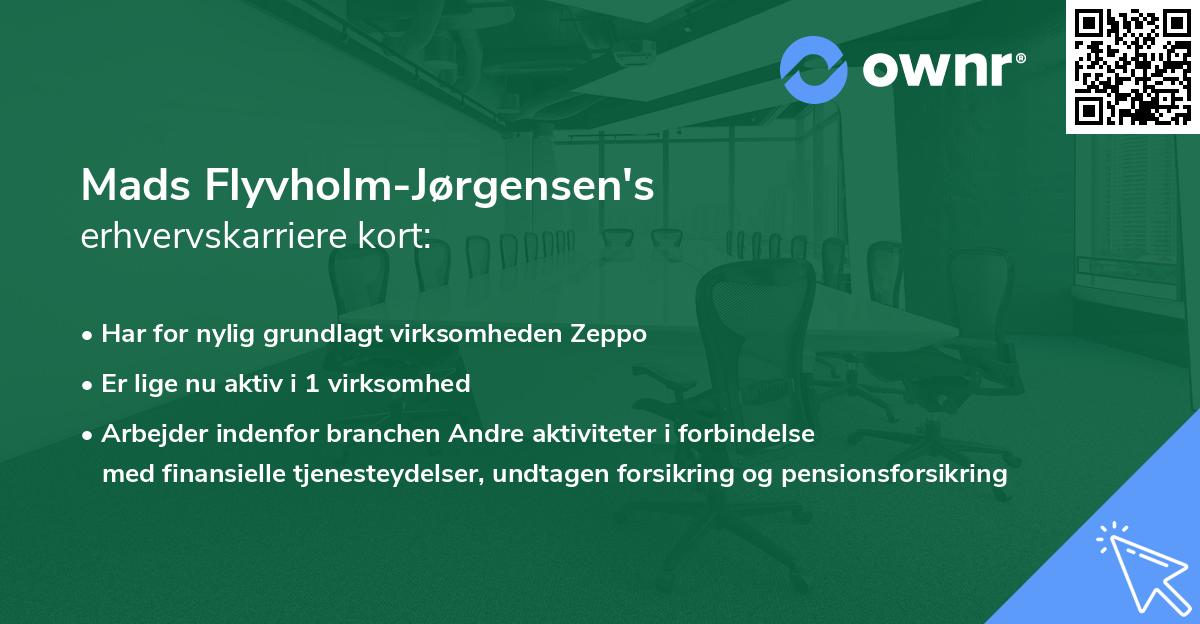 Mads Flyvholm-Jørgensen's erhvervskarriere kort