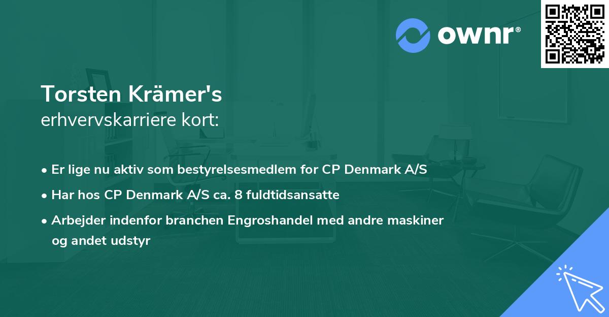Torsten Krämer's erhvervskarriere kort