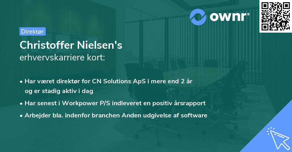 Christoffer Nielsen's erhvervskarriere kort