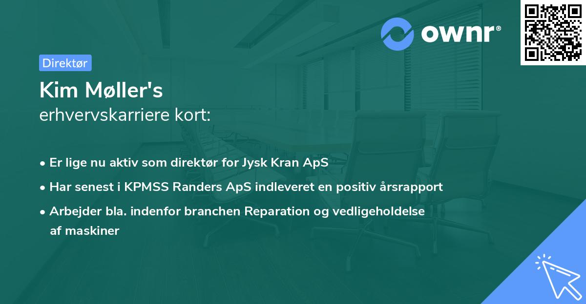 Kim Møller's erhvervskarriere kort