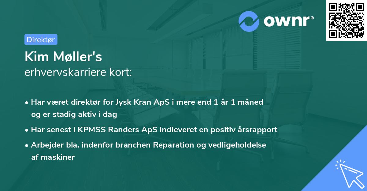 Kim Møller's erhvervskarriere kort