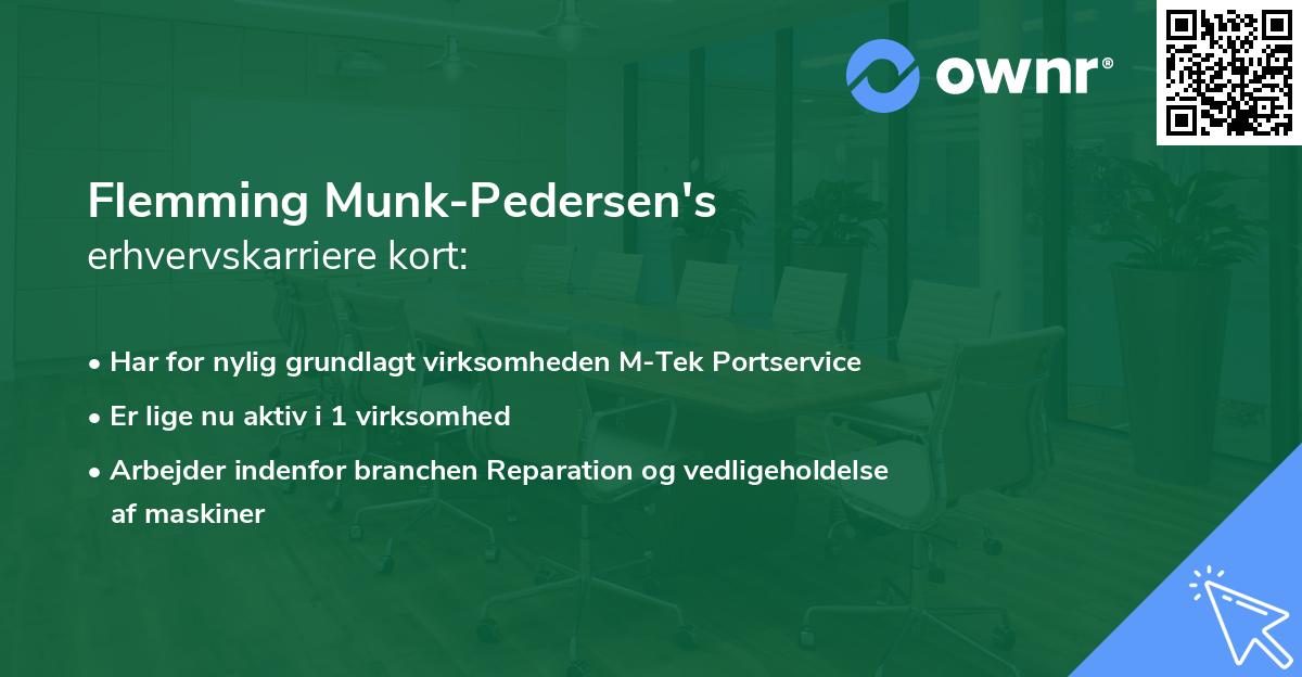 Flemming Munk-Pedersen's erhvervskarriere kort