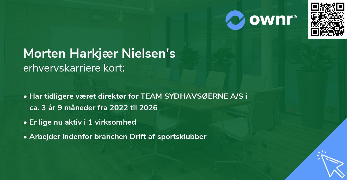 Morten Harkjær Nielsen's erhvervskarriere kort