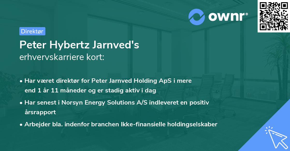 Peter Hybertz Jarnved's erhvervskarriere kort