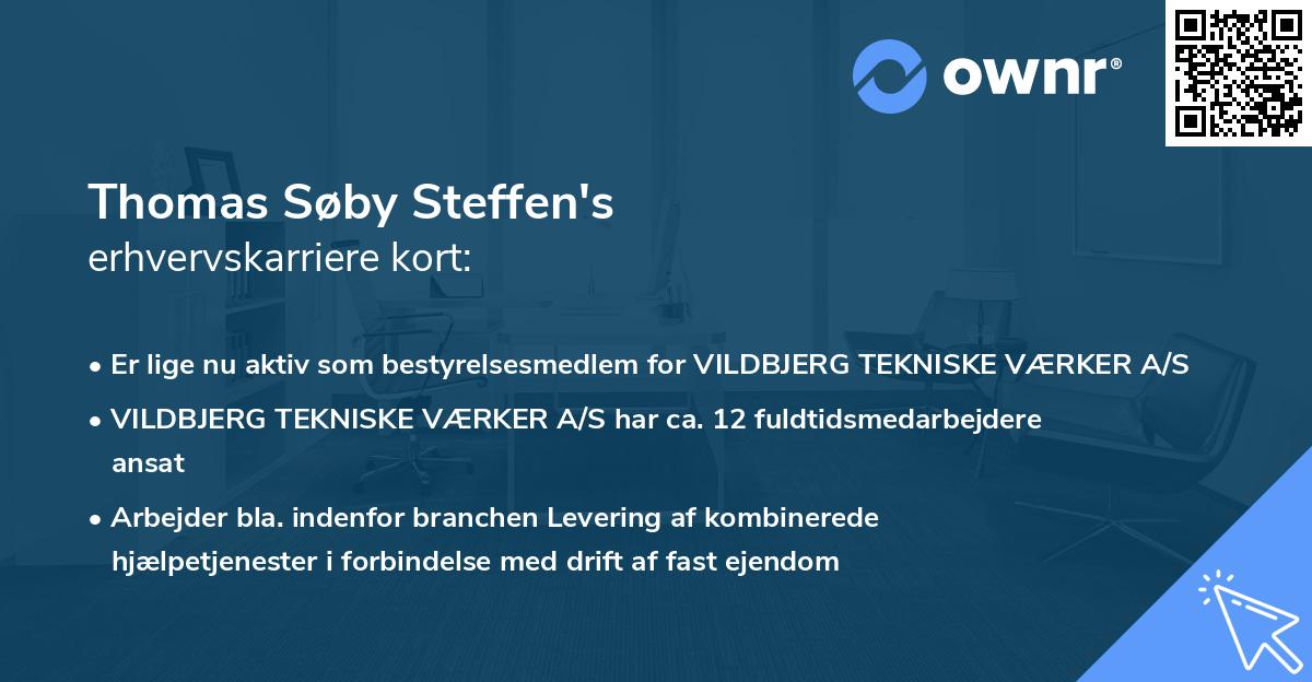 Thomas Søby Steffen's erhvervskarriere kort