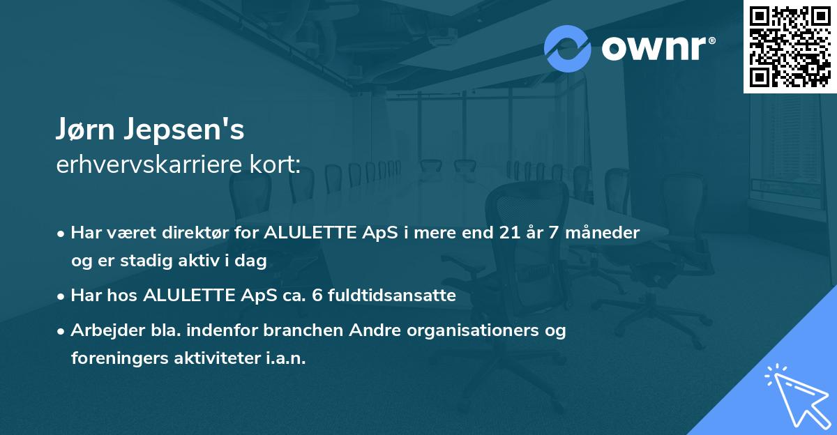Jørn Jepsen's erhvervskarriere kort