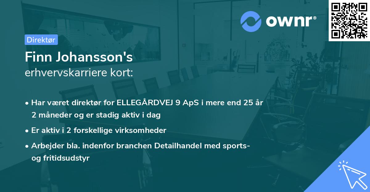 Finn Johansson's erhvervskarriere kort