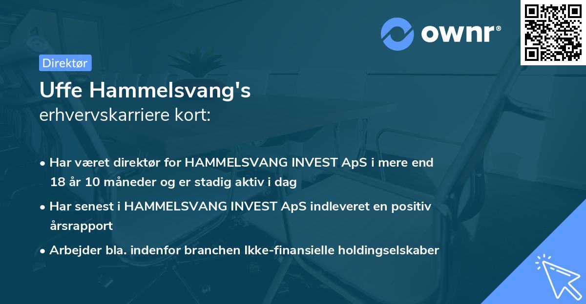 Uffe Hammelsvang's erhvervskarriere kort
