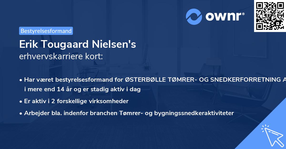 Erik Tougaard Nielsen's erhvervskarriere kort