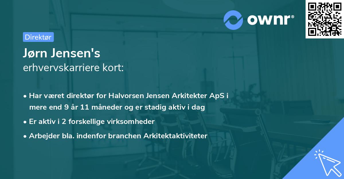 Jørn Jensen's erhvervskarriere kort