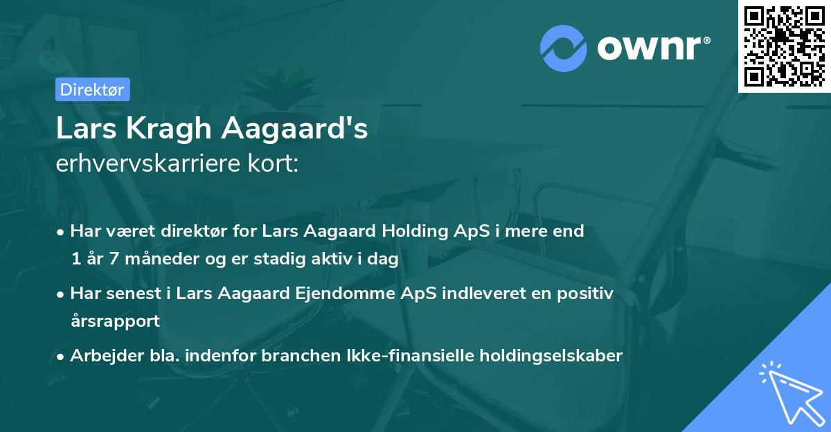 Lars Kragh Aagaard's erhvervskarriere kort