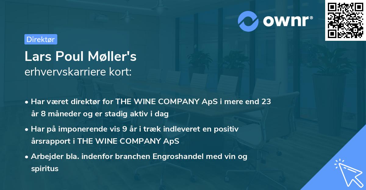 Lars Poul Møller's erhvervskarriere kort