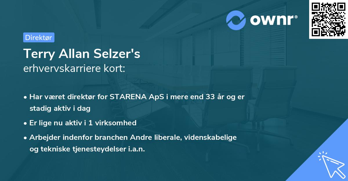 Terry Allan Selzer's erhvervskarriere kort