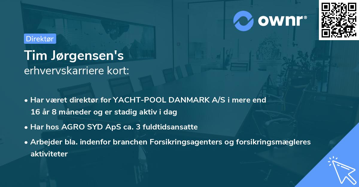 Tim Jørgensen's erhvervskarriere kort