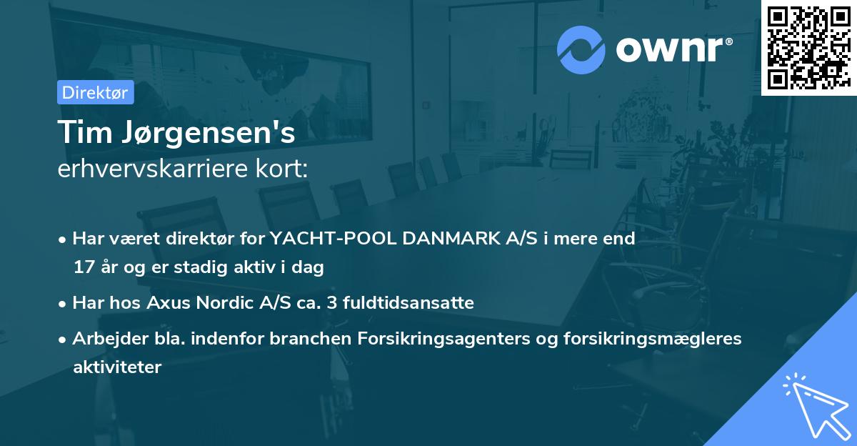 Tim Jørgensen's erhvervskarriere kort