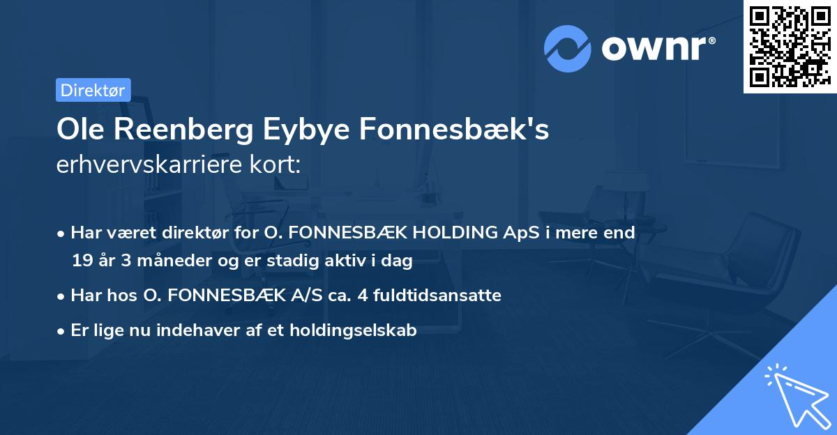Ole Reenberg Eybye Fonnesbæk's erhvervskarriere kort