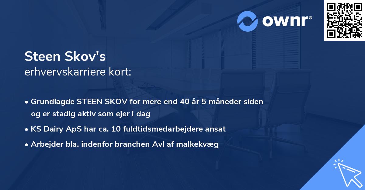 Steen Skov's erhvervskarriere kort