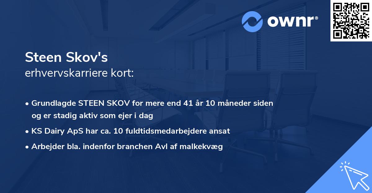 Steen Skov's erhvervskarriere kort