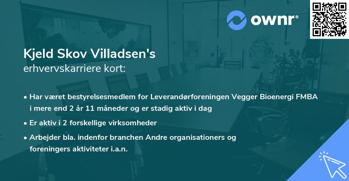 Kjeld Skov Villadsen's erhvervskarriere kort