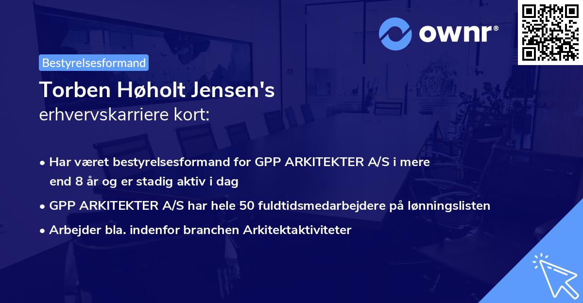 Torben Høholt Jensen's erhvervskarriere kort
