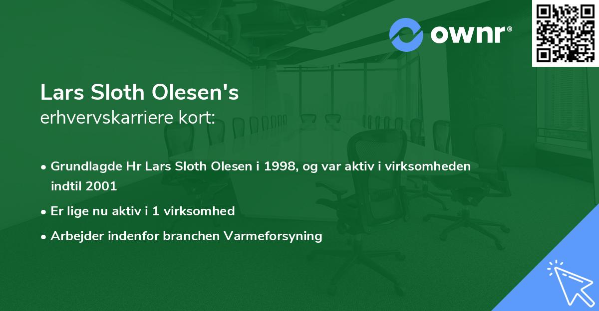 Lars Sloth Olesen's erhvervskarriere kort