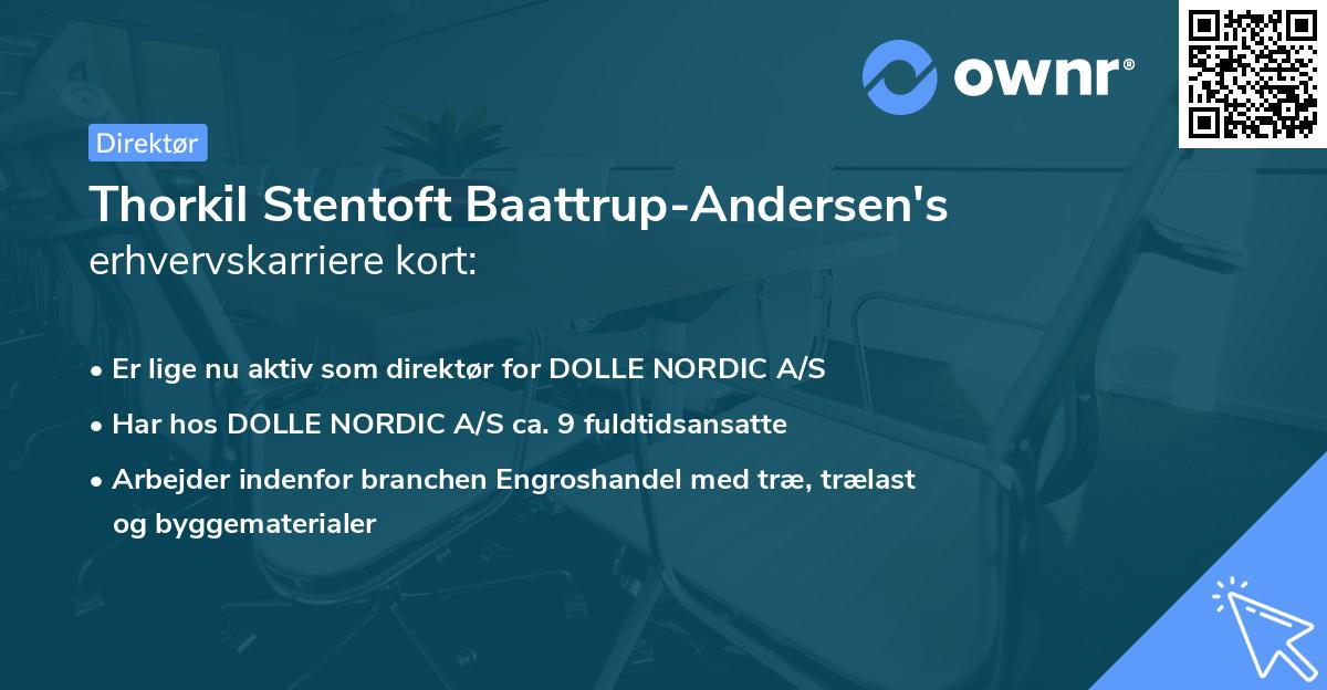 Thorkil Stentoft Baattrup-Andersen's erhvervskarriere kort