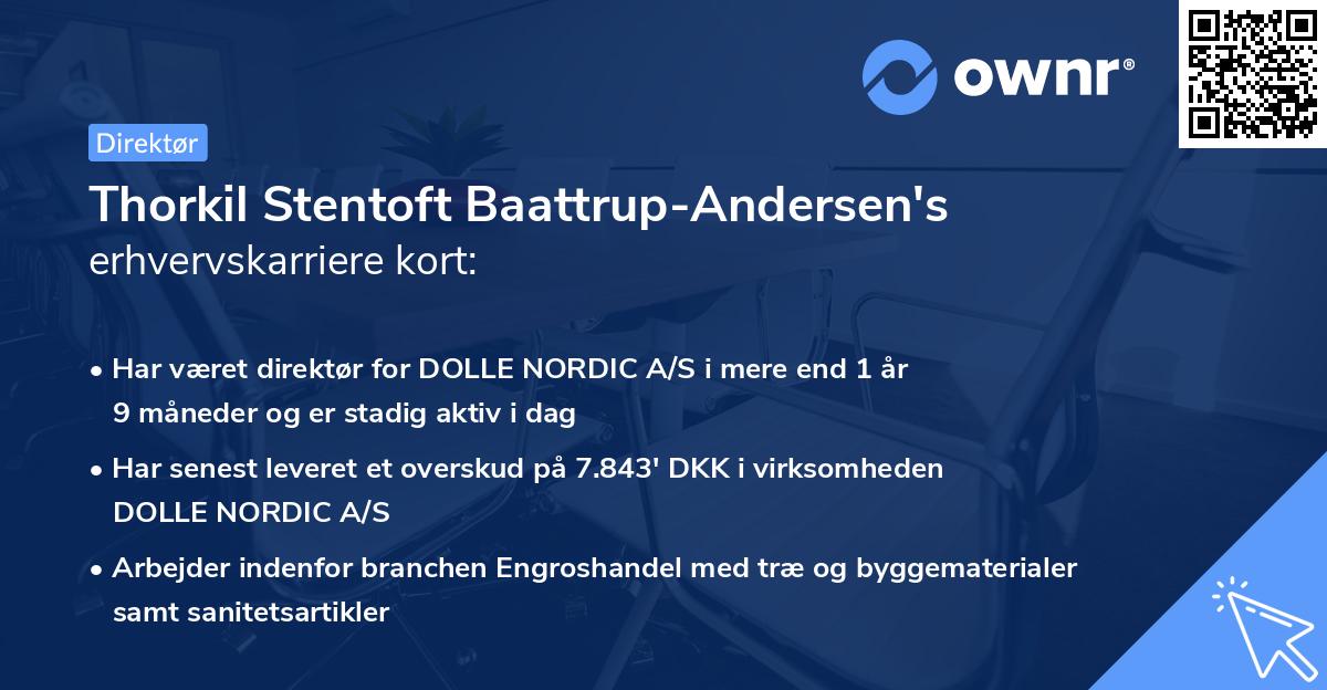 Thorkil Stentoft Baattrup-Andersen's erhvervskarriere kort