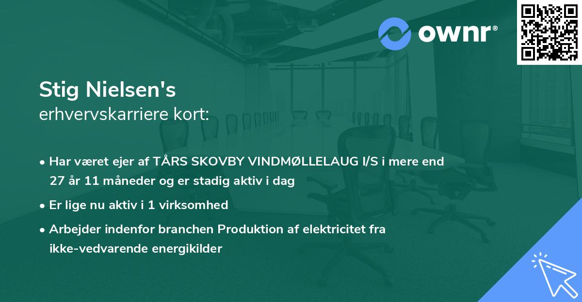 Stig Nielsen's erhvervskarriere kort