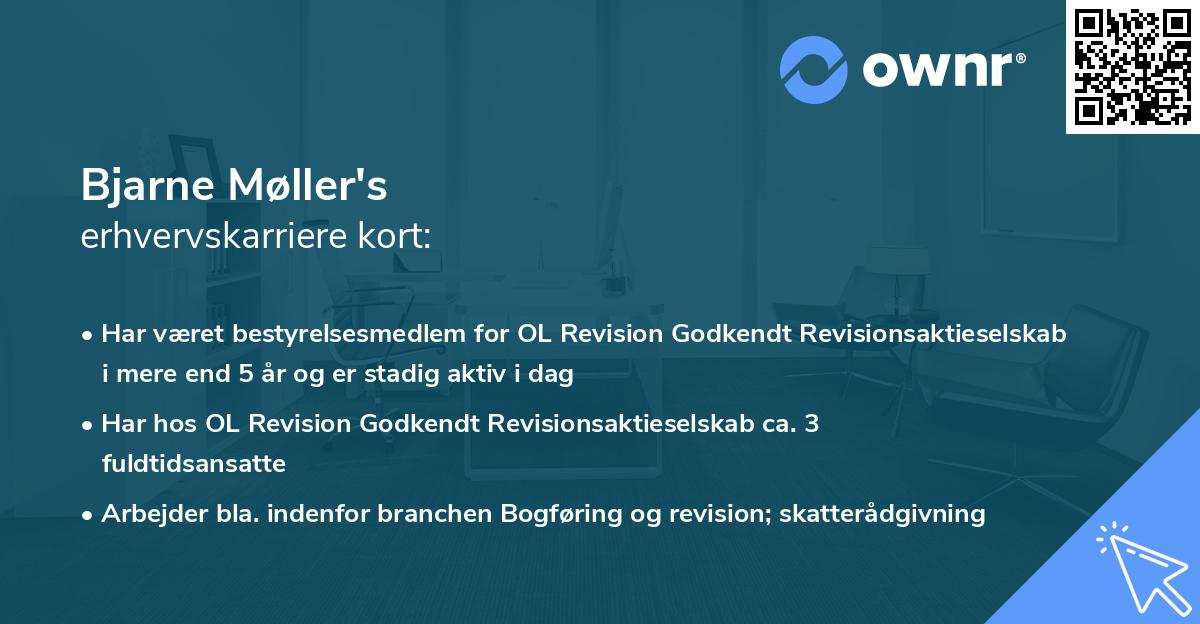 Bjarne Møller's erhvervskarriere kort