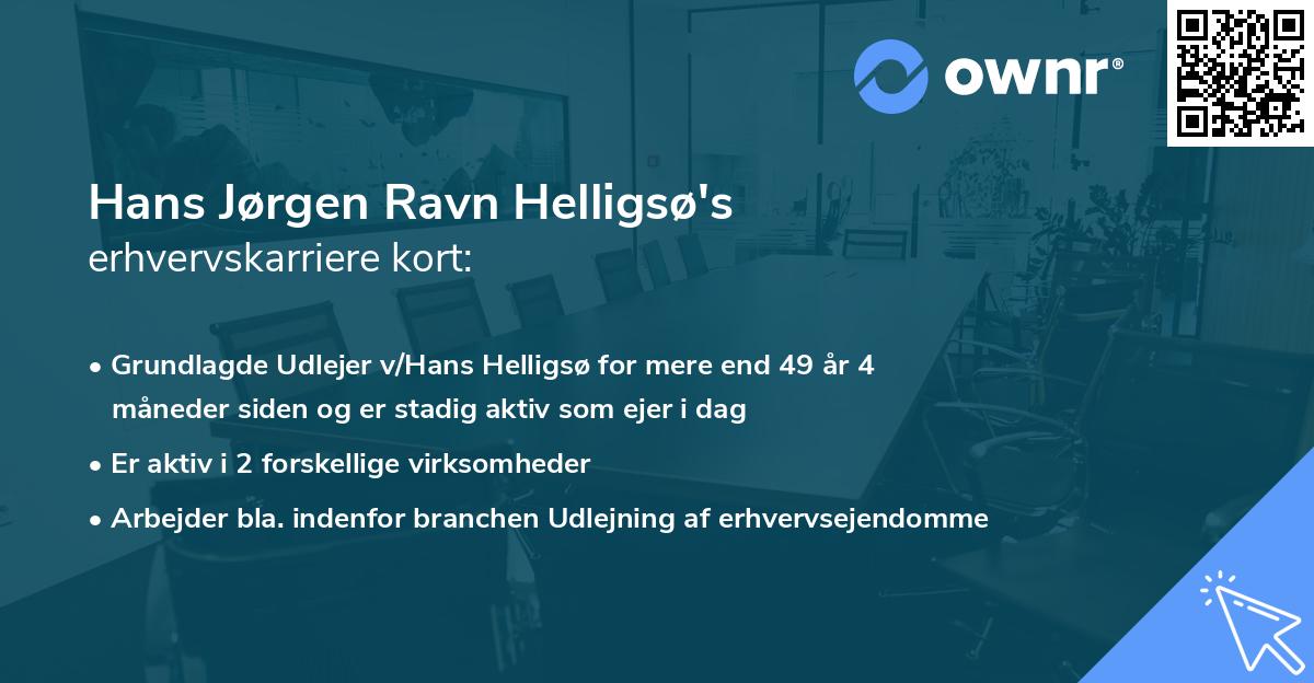 Hans Jørgen Ravn Helligsø's erhvervskarriere kort