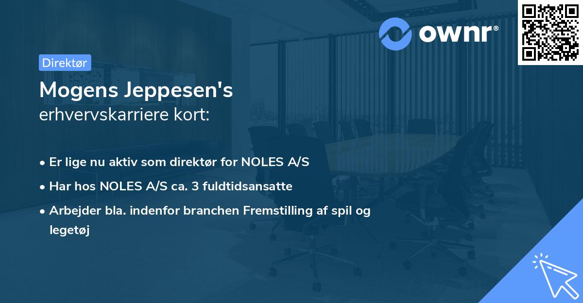 Mogens Jeppesen's erhvervskarriere kort