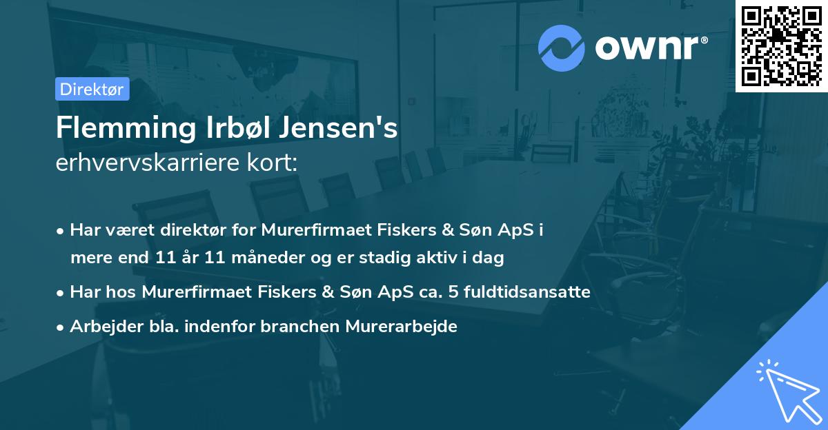 Flemming Irbøl Jensen's erhvervskarriere kort