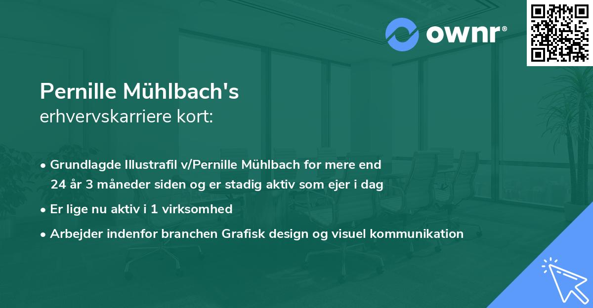 Pernille Mühlbach's erhvervskarriere kort