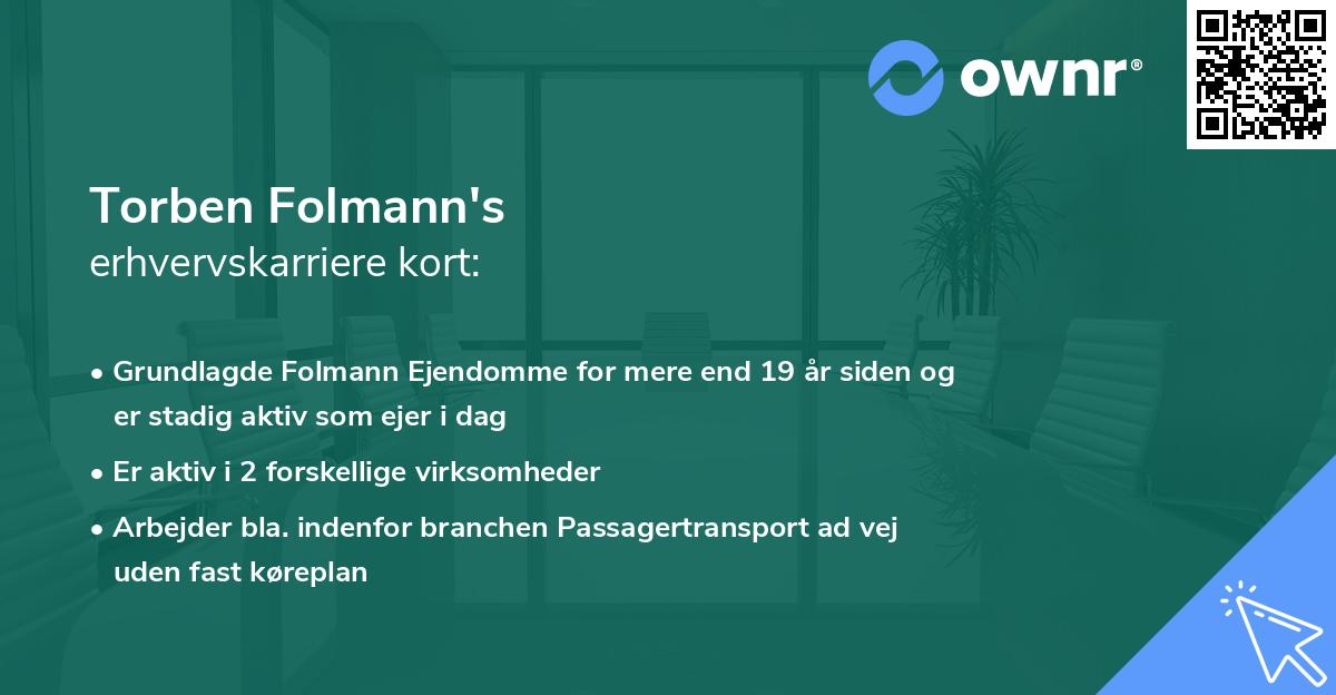Torben Folmann's erhvervskarriere kort
