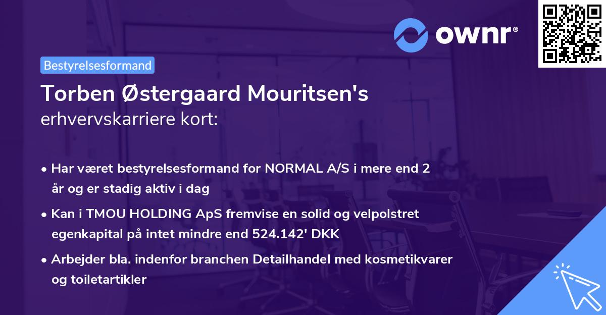 Torben Østergaard Mouritsen's erhvervskarriere kort