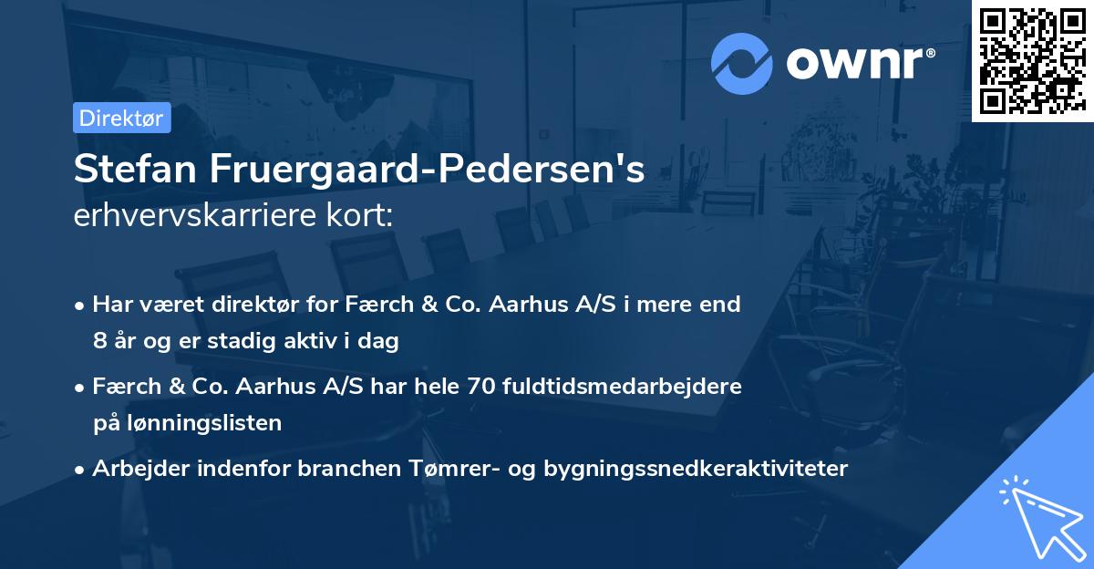 Stefan Fruergaard-Pedersen's erhvervskarriere kort