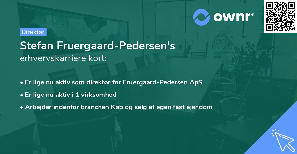 Stefan Fruergaard-Pedersen's erhvervskarriere kort